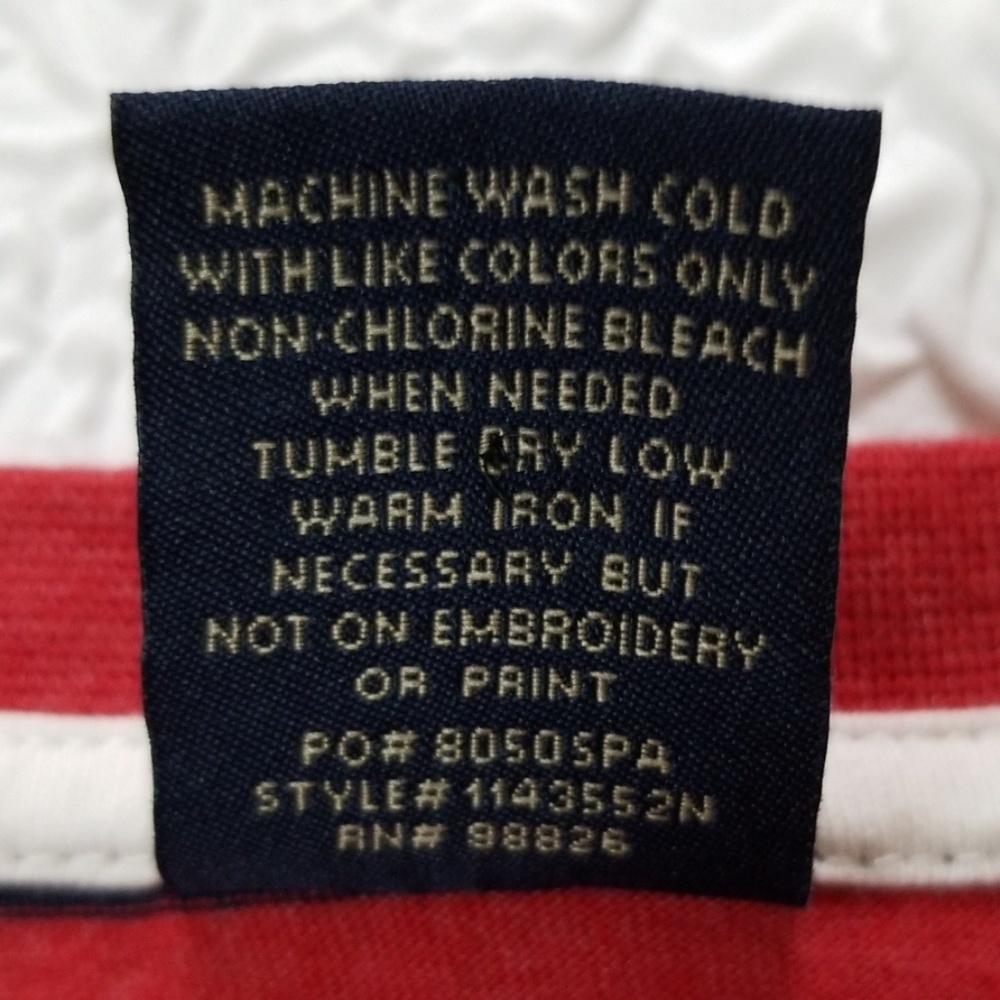 U.S. Polo Assn. Men's V-Neck Red Navy T Shirt — image 6 of 7